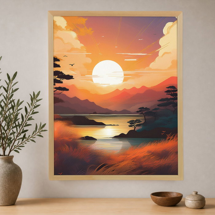 Wallity Pintura decorativa en lienzo enmarcada Cc-D-Ah-1002 70 x 95 cm Wallity Pintura decorativa en lienzo enmarcada Cc-D-Ah-1002 70 x 95 cm